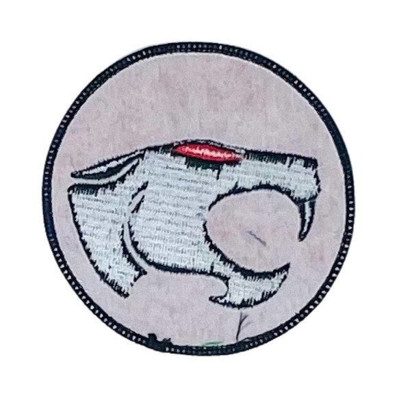 Official Thundercats Logo Patch Sew On Iron On  | Round 3 in | Red Black | NWOT - Picture 2 of 5
